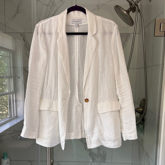 Michael Stars Classic White Blazer - Picture 1 of 6